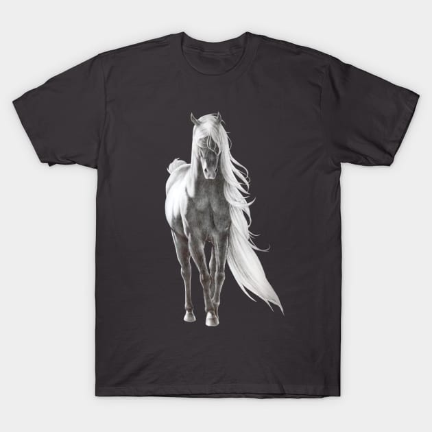 The Graphite horse T-Shirt by LilianaTikage